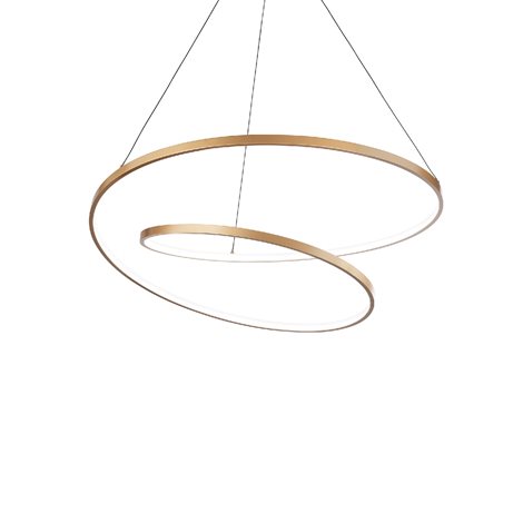 OZ SP závěsné LED svítidlo 48W 5300lm 3000K DALI 60cm IP20, mosazné