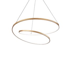 OZ SP závěsné LED svítidlo 55W 6100lm 3000K DALI 80cm IP20, mosazné