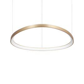 GEMINI SP závěsné LED svítidlo 55W 7600lm 3000K Dali/Push 81cm IP20, mosaz