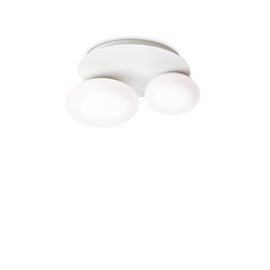 NINFEA PL2 stropní přisazené svítidlo 2x GX53 LED 9W 910lm 3000K 36cm IP20, bílé