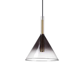 EMPIRE SP1 CONO závěsné svítidlo 1x G9 3W 370lm 3000K 20cm IP20, kouřovo chromové