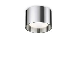 SPIKE PL1 stropní přisazené svítidlo 1x GX53 LED 9W 910lm 3000K kulaté 10cm IP20, chromové
