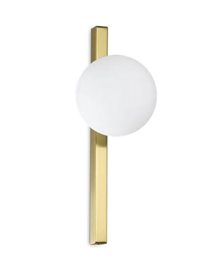 BINOMIO AP1 nástěnné svítidlo 1x G9 LED 3W 370lm 3000K 33cm IP20, mosazné