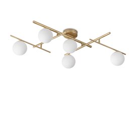 ATLAS PL5 stropní svítidlo 5x G9 LED 3W 370lm 3000K 62cm IP20, zlaté