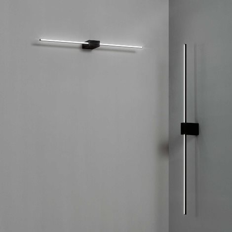 THEO AP nástěnné LED svítidlo 13,5W 900lm 3000K 75cm IP20, černé 2