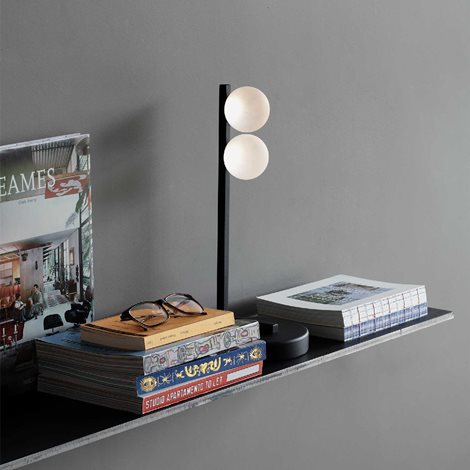 PING PONG TL2 stolní lampa LED 6W 500lm 3000K 35cm IP20, černé 2