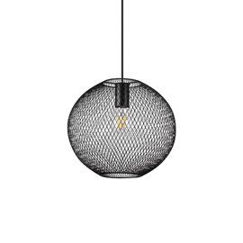 NET SP1 závěsné svítidlo 1x E27 42W bez zdroje 29,5cm IP20, černé