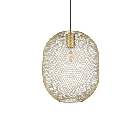 NET SP1 závěsné svítidlo 1x E27 42W bez zdroje 24,5cm IP20, zlaté 1