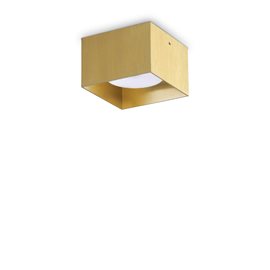 SPIKE PL1 stropní přisazené svítidlo 1x GX53 LED 9W 910lm 3000K hranaté 10cm IP20, mosazné