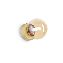 PERLAGE AP1 nástěnné svítidlo 1x G9 LED 3W 370lm 3000K 10cm IP20, jantarové