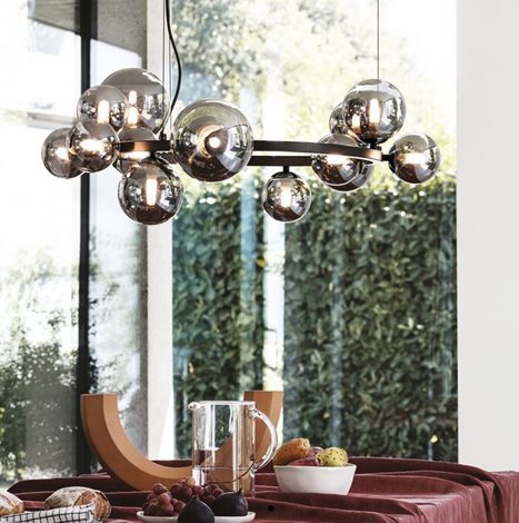PERLAGE SP14 závěsné svítidlo 14x G9 LED 3W 370lm 3000K 85cm IP20, jantarové 2
