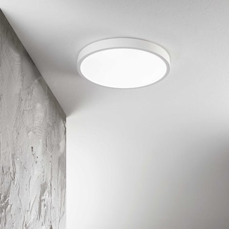 RAY PL D60 přisazené LED  svítidlo 44W 6850lm 3000K/4000K 60cm kulaté IP20, černé 3
