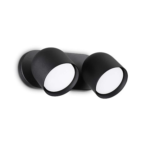 DODO AP2 nástěnné svítidlo 2x GX53 LED 9W 910lm 3000K 22cm IP20, černé