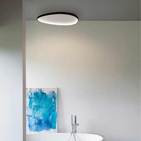 GEMINI PL přisazené LED svítidlo 41W 5400lm 3000K On/Off 81cm IP20, černé 2