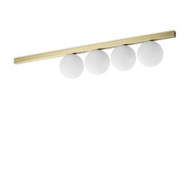 BINOMIO PL4 stropní svítidlo 4x G9 LED 3W 370lm 3000K 86cm IP20, mosazné