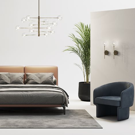 EQUINOXE SP12 závěsné svítidlo, G4 max 12 x 2W, IP20, stínované kouřové 2