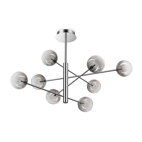 EQUINOXE SP8 závěsné svítidlo, G4 max 8 x 2W, IP20, stínované kouřové 1