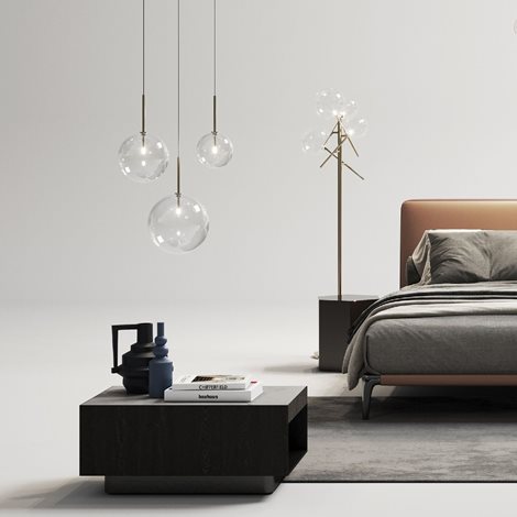EQUINOXE PT4 stojací lampa, G4 max 4 x 2W, IP20, stínovaná kouřová 3