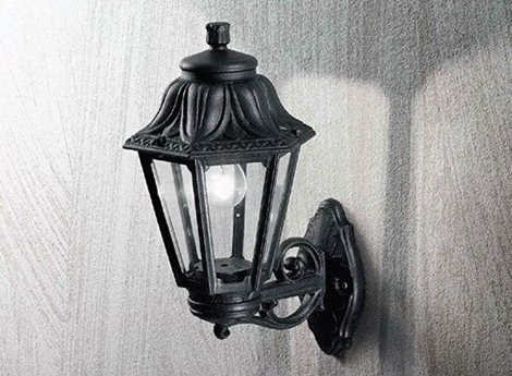 DAFNE AP1 BIG venkovní nástěnné svítidlo 1x E27 23W bez zdroje IP55 45cm, černé 3