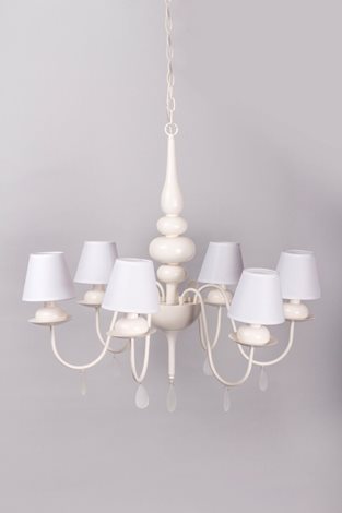 BLANCHE SP6 závěsné svítidlo 6x E14 40W bez zdroje 78cm IP20, bílé 4