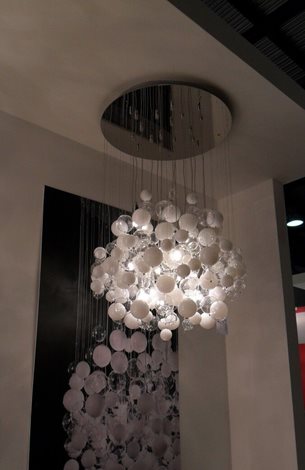 BOLLICINE SP14 závěsné svítidlo 14x G9 LED 3W 370lm 3000K 50cm IP20, bílé 3