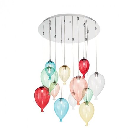 CLOWN SP12 závěsné svítidlo 12x G9 LED 3W 370lm 3000K 60cm IP20, barevné 5