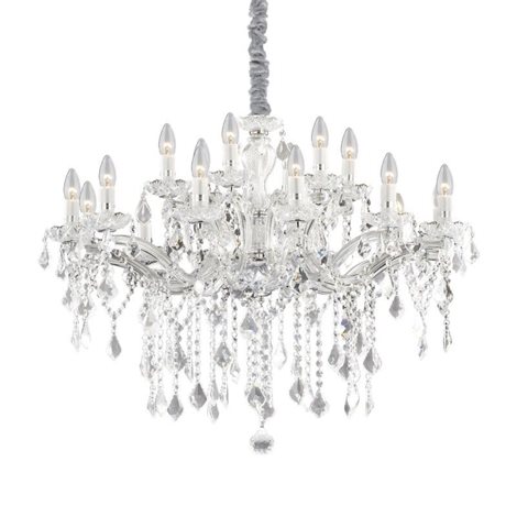 FLORIAN SP18 závěsné svítidlo 18x E14 40W bez zdroje 86cm IP20, chromové 5