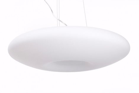 GLORY SP3 závěsné svítidlo 3x E27 60W bez zdroje 50cm IP20, bílé sklo 2