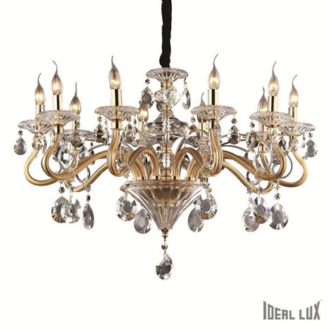 NEGRESCO SP10 závěsné svítidlo 10x E14 40W bez zdroje 85cm IP20, zlaté 5