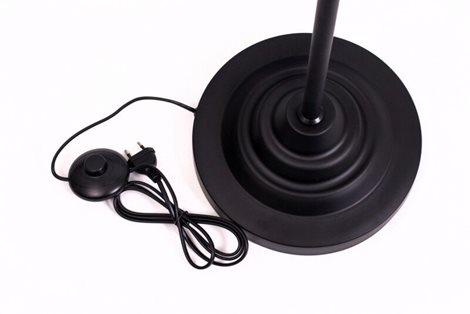 NEWTON PT1 stojací lampa 1x E27 42W bez zdroje 150cm, černá 3