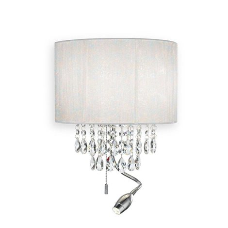 OPERA AP3 nástěnné svítidlo 1x LED 1W 45lm 3000K + 2x E14 40W bez zdroje 30cm IP20, bílé 2