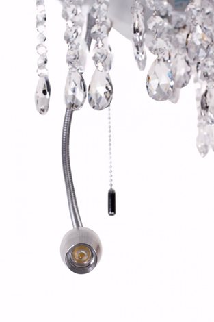 OPERA AP3 nástěnné svítidlo 1x LED 1W 45lm 3000K + 2x E14 40W bez zdroje 30cm IP20, bílé 3