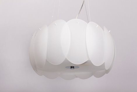 OVALINO SP5 závěsné svítidlo 5x E27 60W bez zdroje 44cm IP20, bílé 6