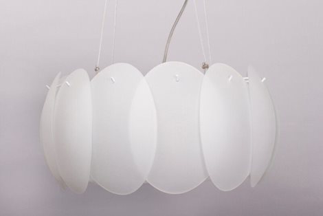OVALINO SP8 závěsné svítidlo 8x E27 60W bez zdroje 55cm IP20, bílé 6