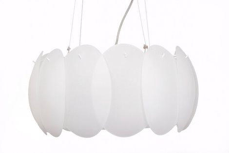 OVALINO SP8 závěsné svítidlo 8x E27 60W bez zdroje 55cm IP20, bílé 3