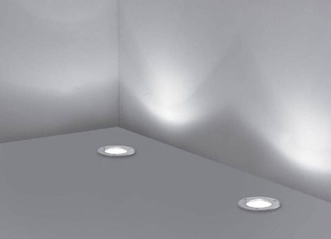 PARK PT1 ROUND MEDIUM venkovní zápustné svítidlo 1x E27 60W bez zdroje 15cm kulaté IP54, ocelové 4