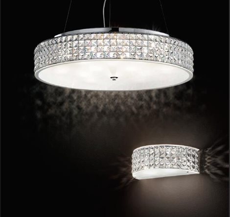 ROMA SP12 stropní závěsné svítidlo 12x G9 LED 3W 370lm 3000K 60cm IP20, chromové 6