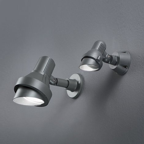 TERRA AP1 BIG venkovní nástěnný reflektor 1x E27 60W bez zdroje 25x16cm IP65, antracitový 3