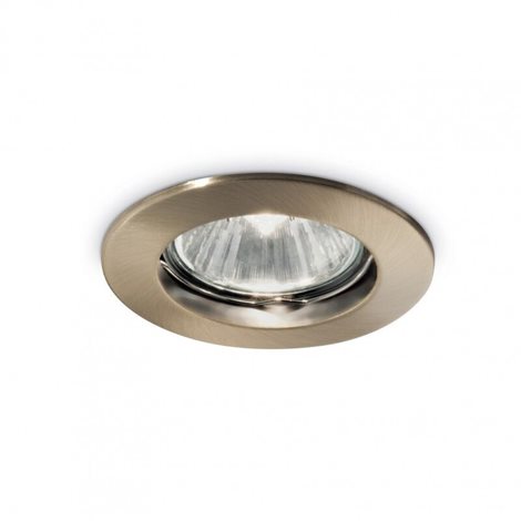 JAZZ podhledové svítidlo 1x GU10 50W bez zdroje 7,3cm IP20, mosazné 1
