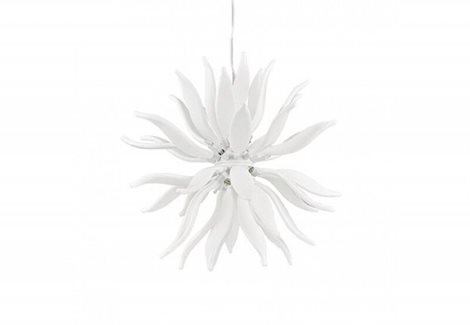 LEAVES SP12 závěsné svítidlo 12x G9 LED 3W 370lm 3000K 80cm IP20, bílé 5