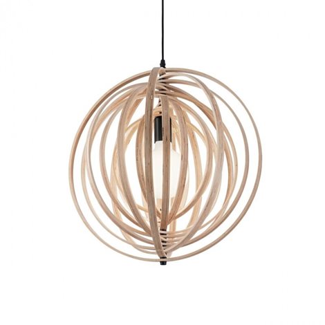 DISCO SP1 závěsné svítidlo 1x E27 60W bez zdroje 46cm IP20, dřevěné 2