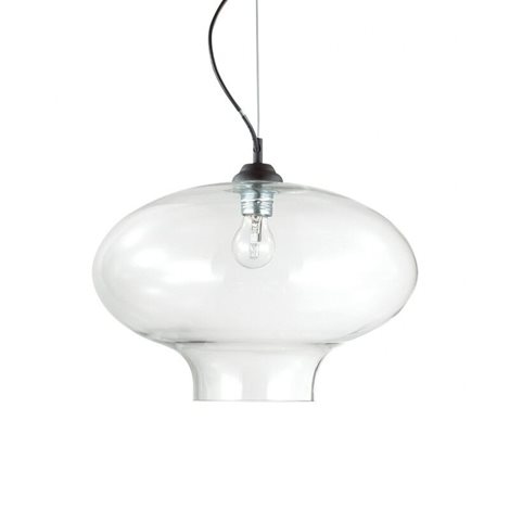 BISTRO' SP1 ROUND  závěsné svítidlo 1x E27 60W bez zdroje 40cm kulaté IP20, transparentní
