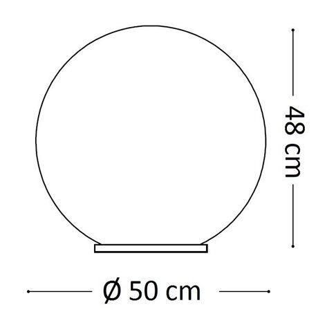 SOLE PT1 venkovní stojací lampa 1x E27 60W bez zdroje 50cm IP20, bílá 3