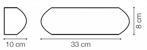 GIOVE AP1 venkovní nástěnné svítidlo 1x E27 60W bez zdroje 33cm IP54, hnědé 3