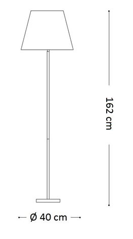NORDIK PT1 stojací lampa 1x E27 60W bez zdroje 162cm IP20, černá 3