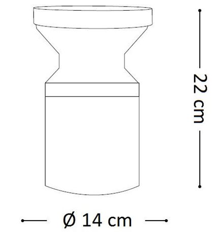 TORRE PT1 venkovní sloupkové svítidlo 1x E27 15W bez zdroje 22cm IP44, antracitové 3