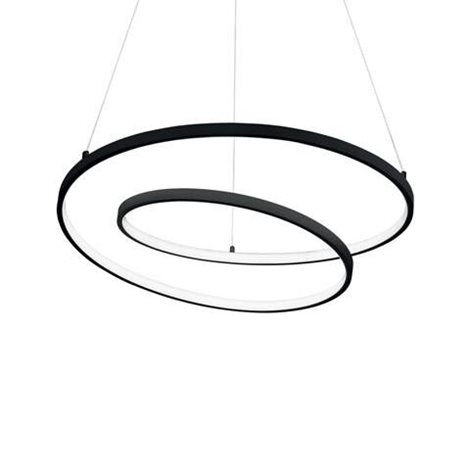 OZ SP závěsné LED svítidlo 55W 6100lm 3000K On-Off 80cm IP20, černé
