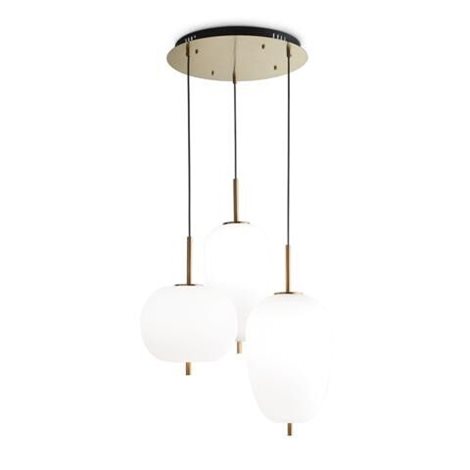 UMILE SP3 závěsné LED svítidlo 60,2W 5300lm 3000K 60cm IP20, bílá/zlatá  1