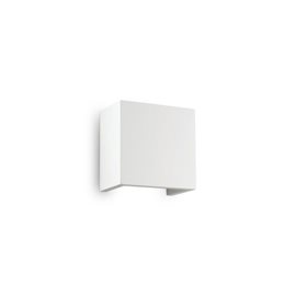 Flash gesso nástěnné svítidlo 1x G9 40W bez zdroje 12cm hranaté IP20, bílé