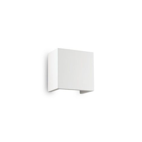 Flash gesso nástěnné svítidlo 1x G9 40W bez zdroje 12cm hranaté IP20, bílé 1